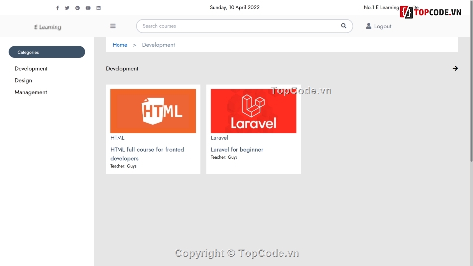 ELearning,PHP,học online,giao diện cực đẹp,Admin