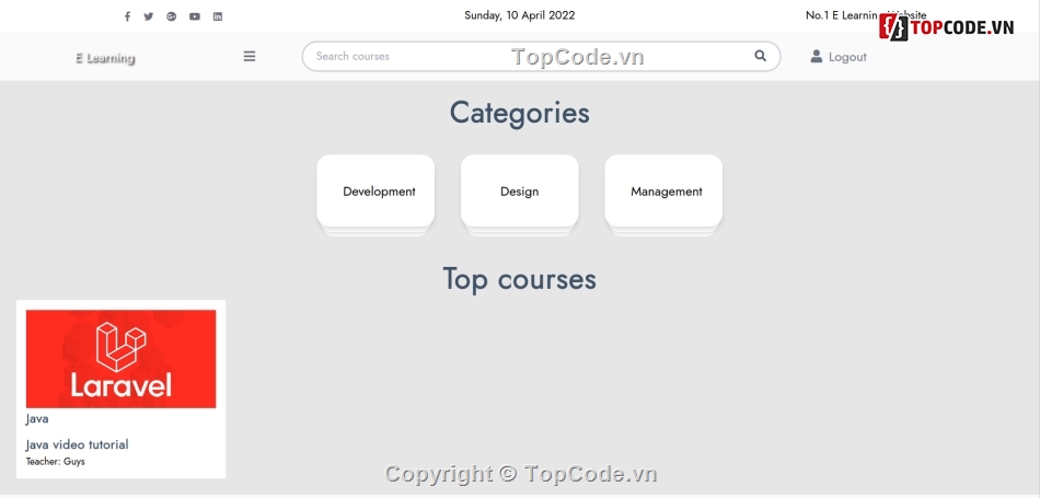 ELearning,PHP,học online,giao diện cực đẹp,Admin