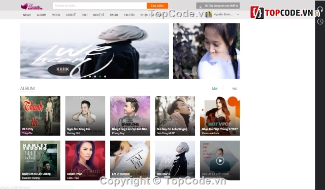 website nghe nhạc,code web nghe nhạc,Website nghe nhạc bằng PHP,Web nhạc
