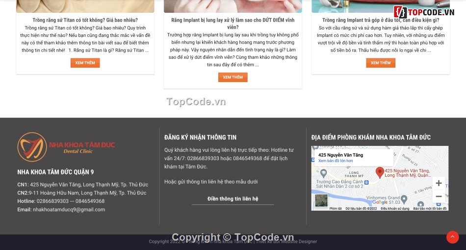 website nha khoa,website wordpress,website phòng khám nha khoa,Code Website nha khoa