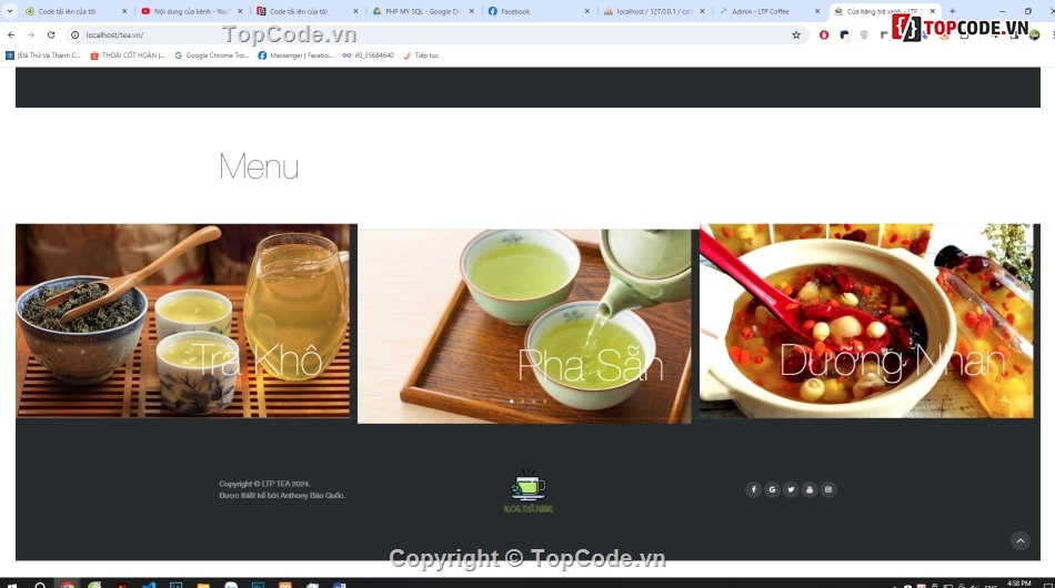 giao diện đẹp,đầy đủ chức năng,bán trà