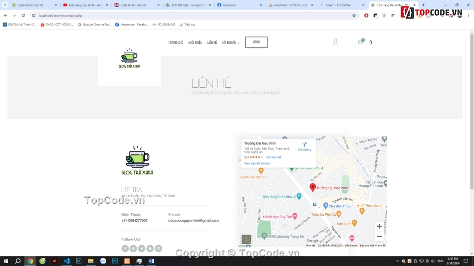 giao diện đẹp,đầy đủ chức năng,bán trà