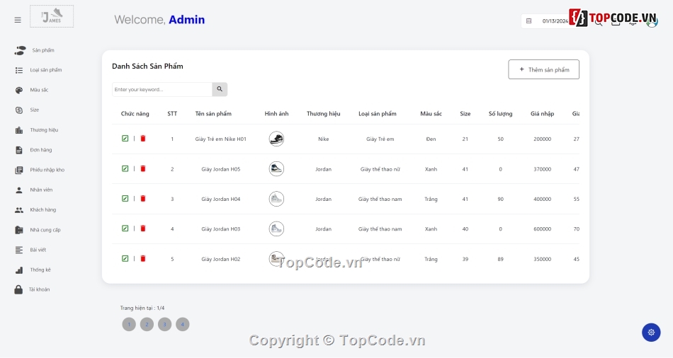 Website bán hàng,website bán hàng php & mysql,Bài tập lớn môn công nghệ phần mềm,Code website bán giày