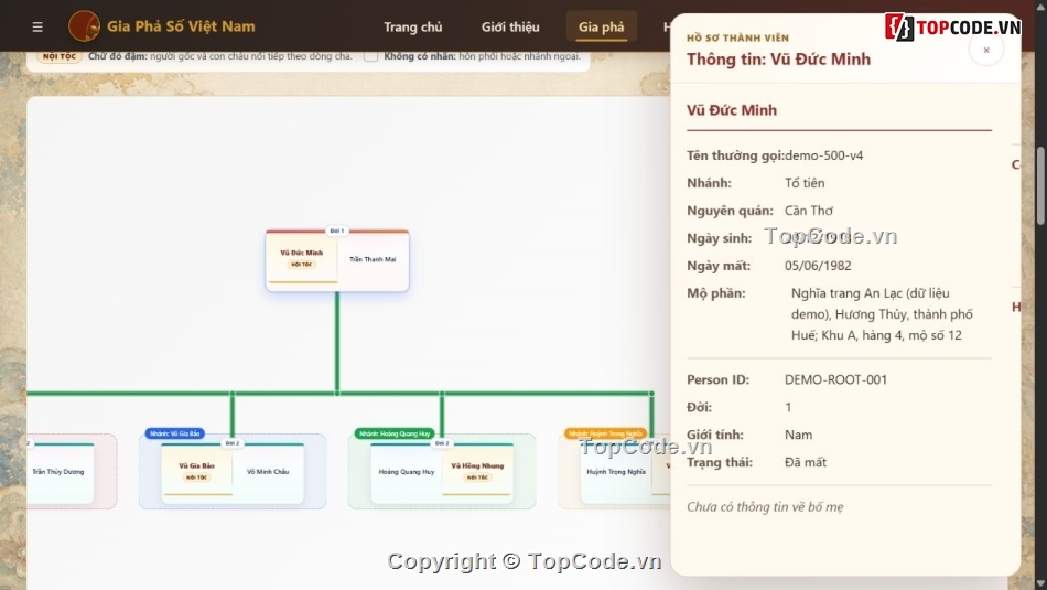 gia phả,quản lý dòng họ,Flask,MySQL,Docker,family tree