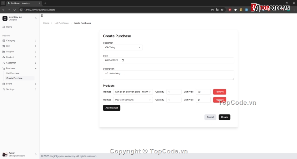 PHP,Laravel 12,React,Website quản lý kho hàng,Code chất lượng