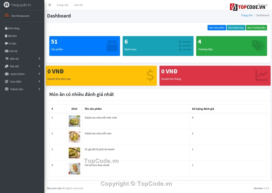 quản lý nhà hàng,đặt bàn nhà hàng,quản lý món ăn,restaurant,nhà hàng,website nhà hàng