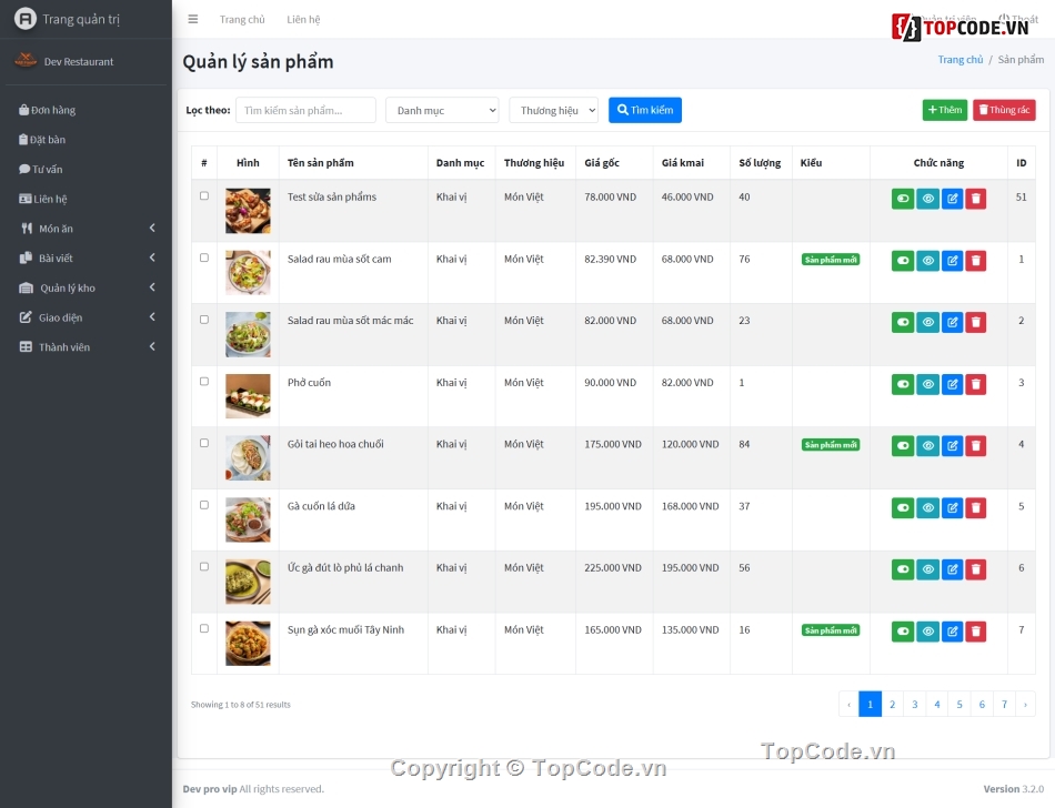 quản lý nhà hàng,đặt bàn nhà hàng,quản lý món ăn,restaurant,nhà hàng,website nhà hàng