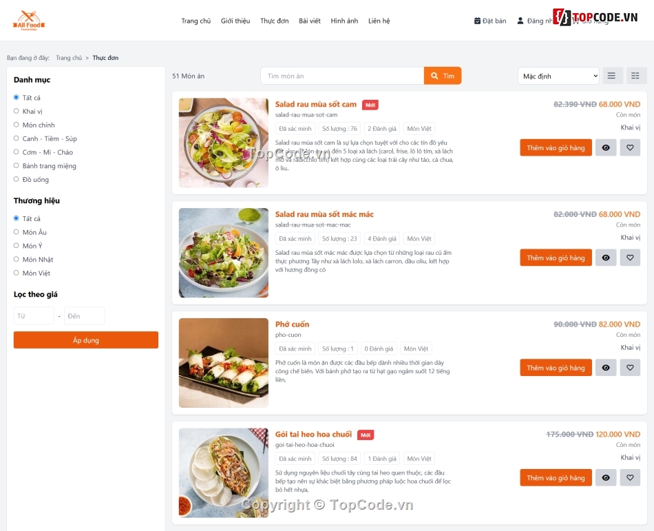 quản lý nhà hàng,đặt bàn nhà hàng,quản lý món ăn,restaurant,nhà hàng,website nhà hàng