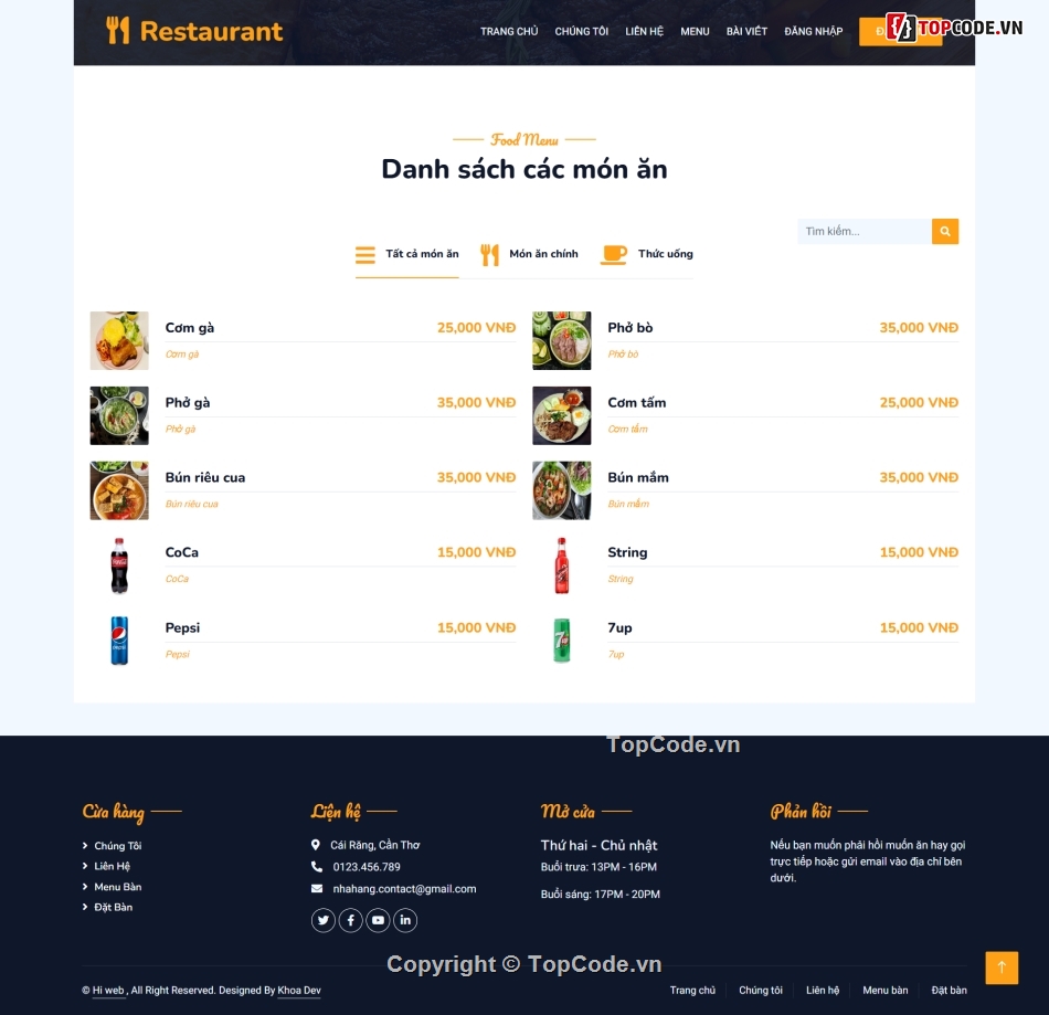 Quản lý nhà hàng,Phần mềm quản lý,manager restaurant,nhà hàng,Laravel,Mysql