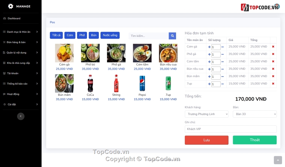Quản lý nhà hàng,Phần mềm quản lý,manager restaurant,nhà hàng,Laravel,Mysql