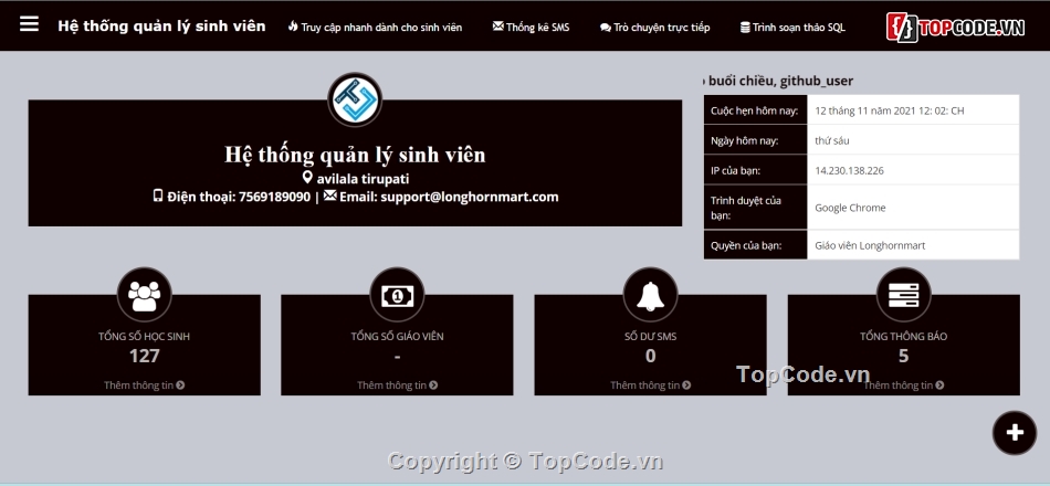 hệ thống quản lý sinh viên,website quản lý sinh viên PHP,web quản lý học sinh,đồ án quản lý sinh viên