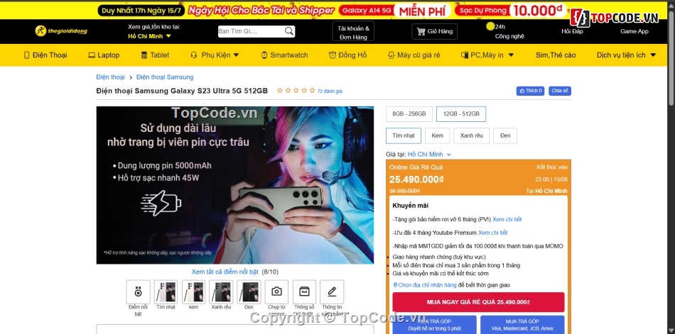 source code thế giới di động,thế giới di động html css,source code bán điện thoại html css