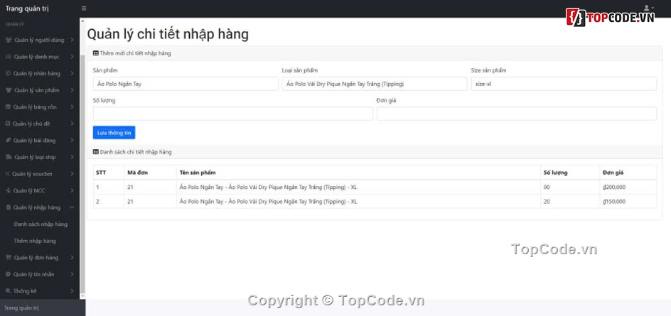 Web thời trang,website bán quần áo reactjs nodejs,website bán quần áo quản lý kho hàng,website bán quần áo sản phẩm biến thể,website bán quần áo socket nhắn tin realtime