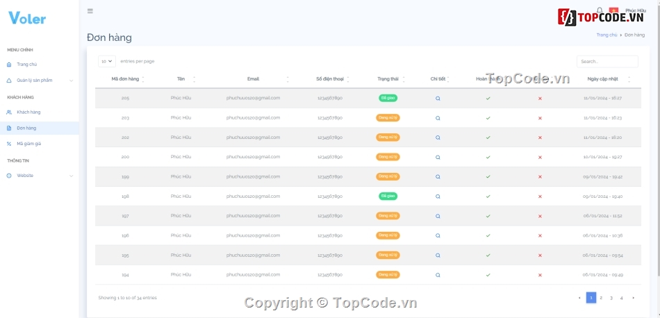 Web bán máy tính,Thương mại điện tử,full báo cáo và slide,firebase OTP,quản lý tồn kho