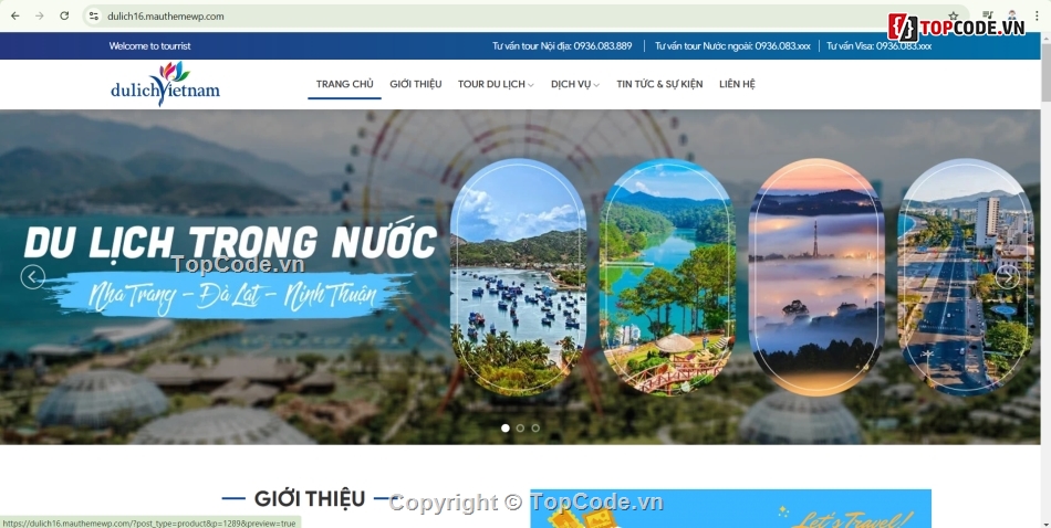 Website du lịch,wordpress,tour,Website đặt tour,đặt vé du lịch,tour du lịch