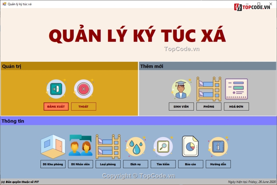 win form C#,SQL,Kí túc xá,Sinh viên,Báo cáo