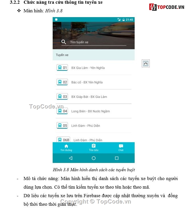 đồ án android,tìm đường đi,tra cứu thông tin,quản lý tuyến xe,quản lý xe bus,đồ án phân công lái xe bus