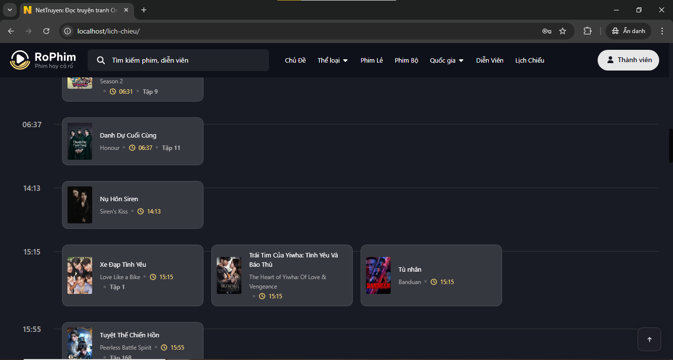 Web xem phim,giao diện đẹp,wordpress,giao diện wordpress,wordpress đẹp,rophim