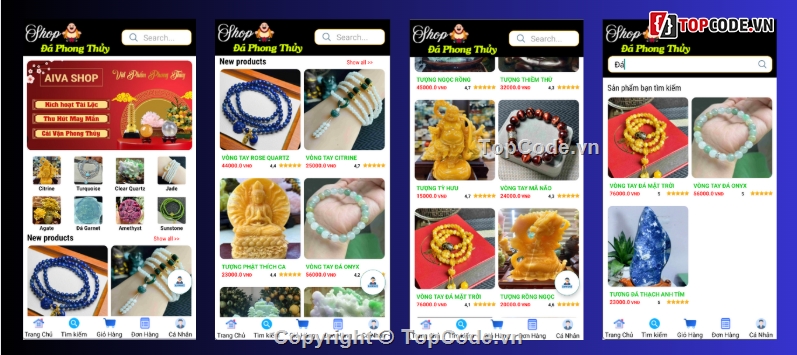 đồ án android,phong thủy,App bán hàng android,App bán đồ phong thủy android