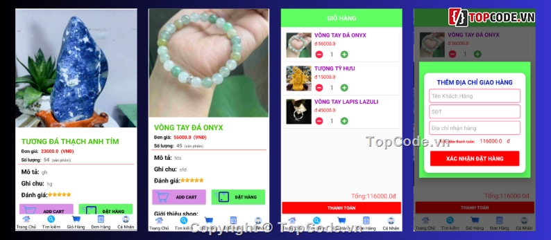 đồ án android,phong thủy,App bán hàng android,App bán đồ phong thủy android