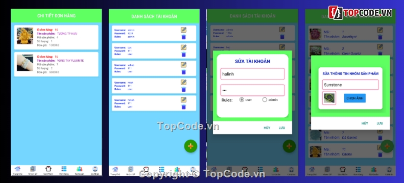 đồ án android,phong thủy,App bán hàng android,App bán đồ phong thủy android