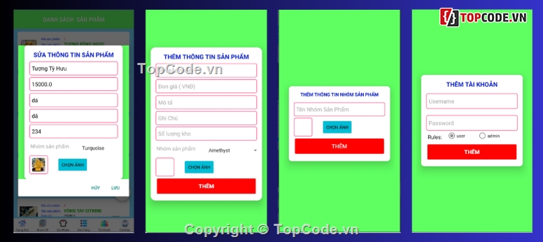 đồ án android,phong thủy,App bán hàng android,App bán đồ phong thủy android